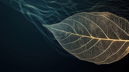 Naklejka premium A leaf with visible stomata, emphasizing the microscopic pores involved in transpiration