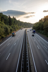 Traffic on highway in Germany