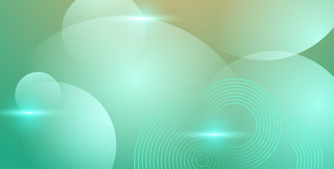 dynamic abstract green liquid color gradient wavy geometric fluid shape background.