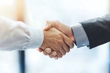 Businessmen Handshake Agreement Corporate Deal Success
