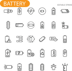 Battery Icons Types, Levels, Charging, and Safety Symbols