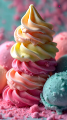 Colorful Ice Cream Festival