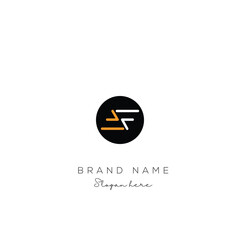 AF or FA letter logo icon design. Classic style luxury initials monogram.