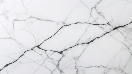A flat-lay view of a white marble countertop displaying subtle vein patterns with soft transitions between light and dark grey