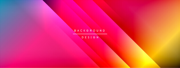 Fototapeta premium Colorful gradient with lines made of shadow and light. Creative background