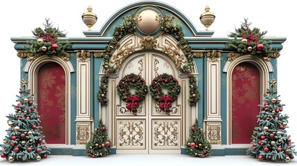 Christmas-themed festive d&eacute;cor