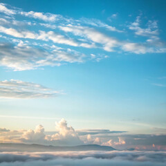 sunset over the mountains