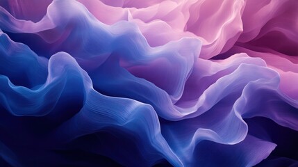 Abstract background with blue and pink gradient flowing waves.