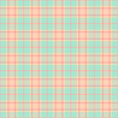 Ornament background texture seamless, victorian check vector tartan. Kilt pattern fabric plaid textile in light and red colors.