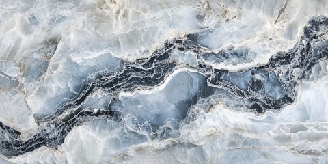 Abstract blue and white marble texture background