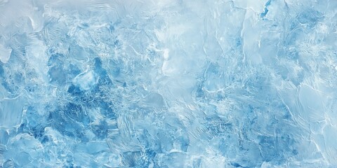 Abstract icy texture in vibrant blue tones
