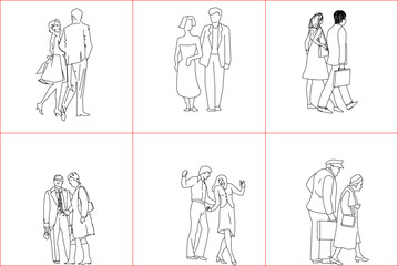 vector sketch, illustration, silhouette, design, decoration, painting, group of people interacting