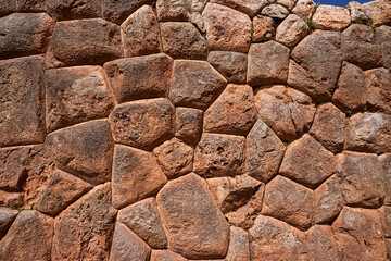 Travel, adventure and lots of history : Inca stone walls at Chinchero- Cusco, Peru, a remarkable example of Inca architecture and craftsmanship