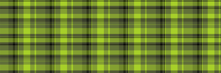 Folded background fabric plaid, rural vector seamless pattern. Machinery textile check texture tartan in lime and dark colors.