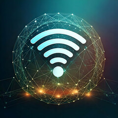 Abstract Wi-Fi Signal: Connecting Waves