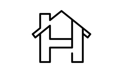 Obraz premium H house logo 