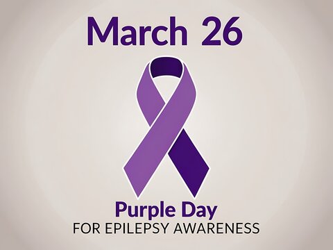 Purple Day March Twenty Six Epilepsy Awareness Ribbon