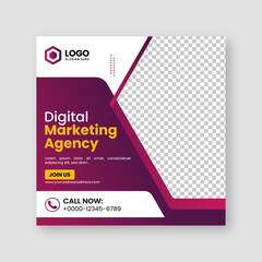 Digital business marketing agency social media posts banner design and minimal square banner template, ads, flyer design for promotion your corporate company and digital marketing agency