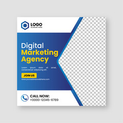 Digital business marketing agency social media posts banner design and minimal square banner template, ads, flyer design for promotion your corporate company and digital marketing agency