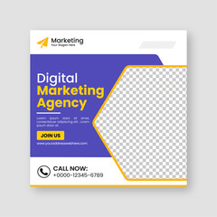 Digital business marketing agency social media posts banner design and minimal square banner template, ads, flyer design for promotion your corporate company and digital marketing agency