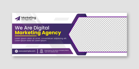 Creative and modern corporate business marketing social media Facebook cover, header, banner, and post template design	