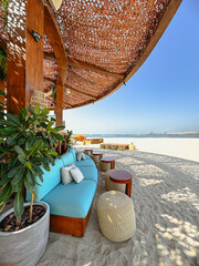 relax in the beach in Dubai 
