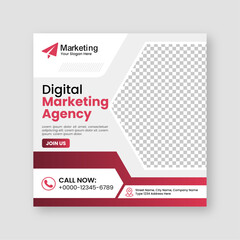 Digital business marketing agency social media posts banner design and minimal square banner template, ads, flyer design for promotion your corporate company and digital marketing agency