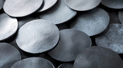 Abstract Grey Circles Pattern Design