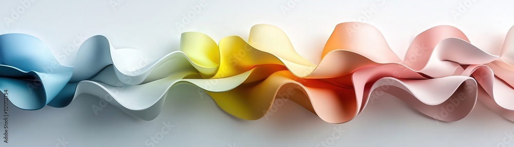 Aufkleber horizontal ribbons of color, smooth gradient transitions for modern layouts