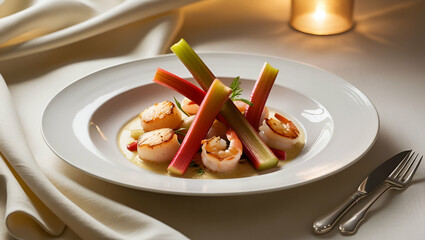 Title: "Phoenix - A Delectable Fine Dining Dish Featuring A Delicate Presentation"
