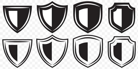 
Shield icon set in vintage style. Protect shield security line icons. vector big set of flat shield illustration. eps 10.