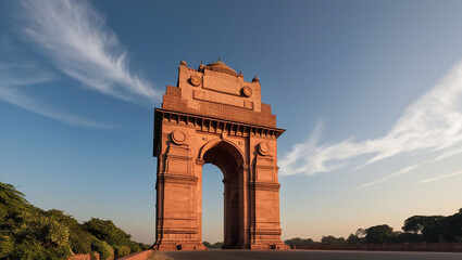 Fototapeta premium Gate of india isolated.