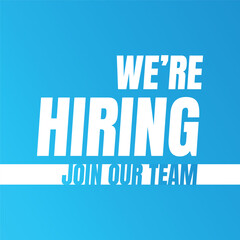 We are hiring job vacancy design, Hiring now social media poster, Join our team we are hiring job vacancy announcement design