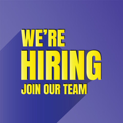We are hiring job vacancy design, Hiring now social media poster, Join our team we are hiring job vacancy announcement design