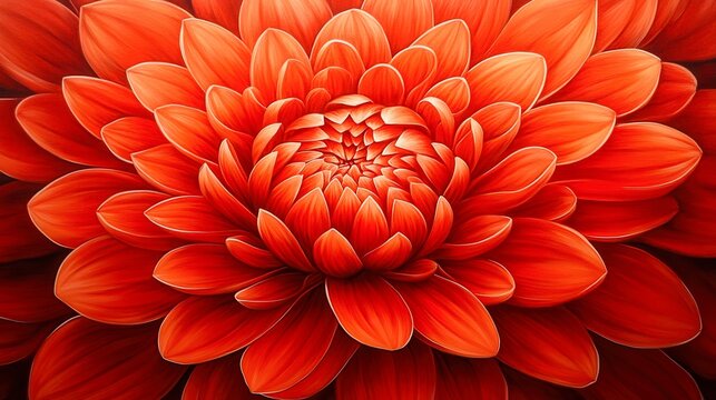 A vibrant close-up of a red flower showcases intricate petal details, perfect for use in floral designs, events, or marketing materials related to beauty and nature,