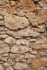 Ancient Beige Stone Wall Texture