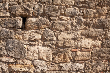Ancient Beige Stone Wall Texture