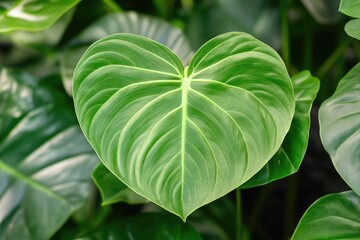 green leaves copy space