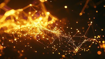 Fototapeta premium Abstract Digital Data Visualization Incorporating Binary Code, Ideal for Technology and Data-Related Themes