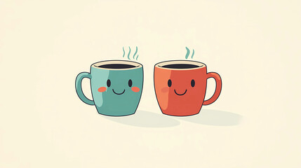 Two cups of coffee