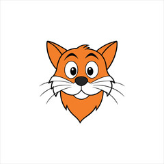 Wise Whiskers Cartoon Icon for Unique Branding and Graphics