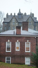 An old house built with the concrete located in the Dolystown of the USA
