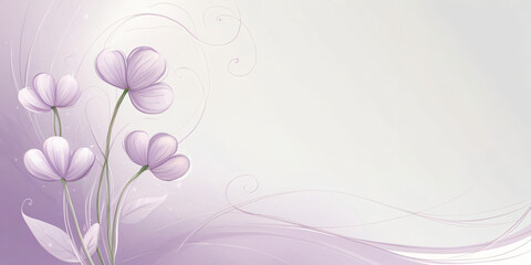 lavender flower in vector art style, created by generative AI