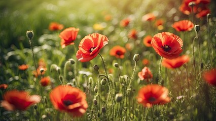 Fototapeta premium Beautiful flower close up in nature