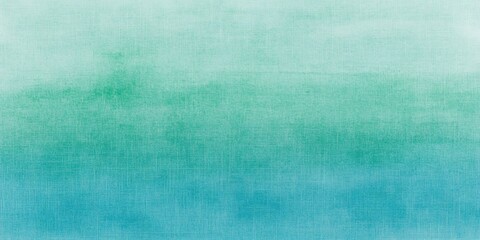 Tranquil ombre background with soft texture, transitioning from turquoise to green, perfect for wellness and nature inspired designs