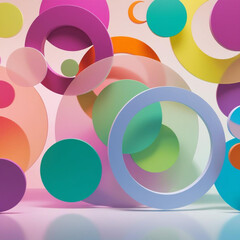 Obraz premium abstract background with circles