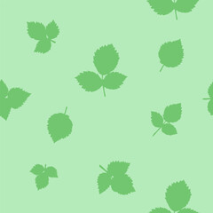 Organic green  leaves seamless pattern