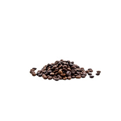 Obraz premium Coffee beans on transparent background, PNG