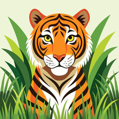 tiger-long-grass-white-background (2).eps