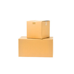 Obraz premium Carton boxes on transparent background, PNG